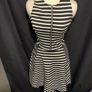 Michael Kors Black and White Striped Dress (NWOT)